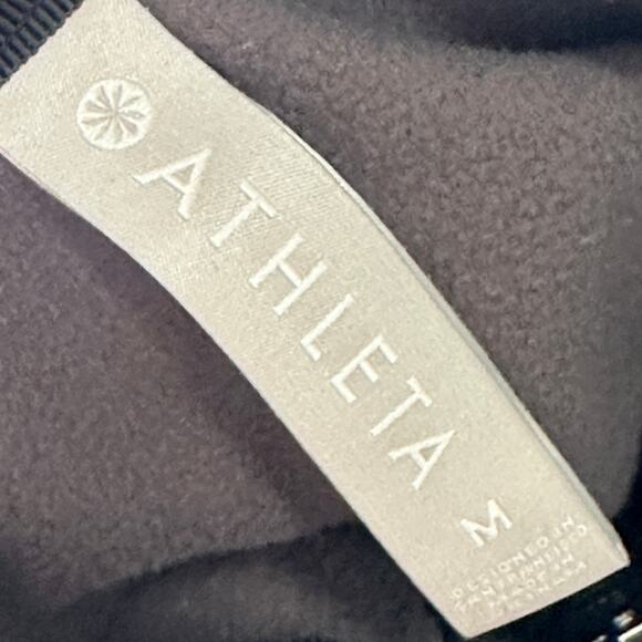 Athleta Women's Full Zip Hooded Black Camo Triumph Printed Hoodie Medium gorp - Picture 4 of 6